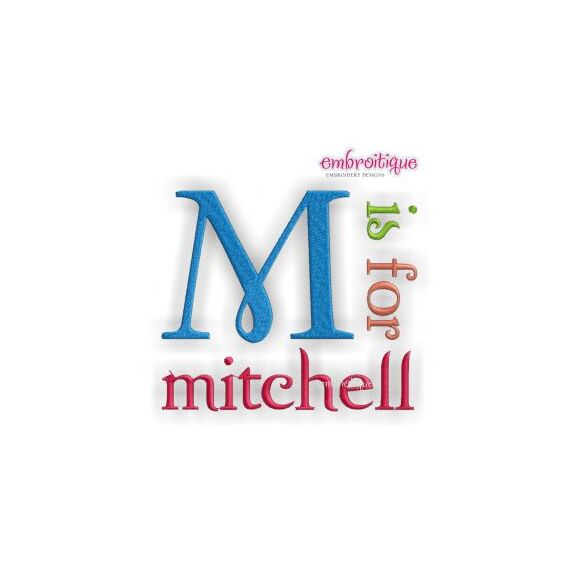 Mitchell Monogram Set - great for boys and girls