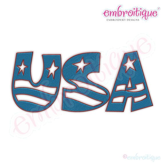 Patriotic 4th of July Monogram Set - USA