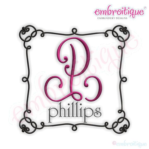 Phillips Monogram Font Frame