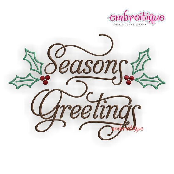 Seasons Greetings Classy Elegance Script