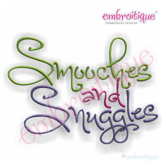 Smooches and Snuggles Monogram Font Set