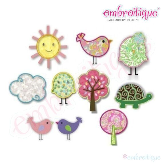 Springtime Birds and Trees - Complete Set