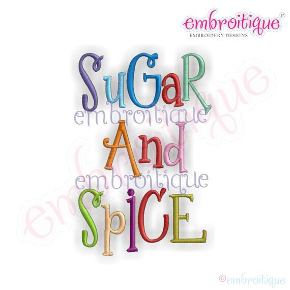 Sugar and Spice Whimsical Curly Monogram Set - BX files included