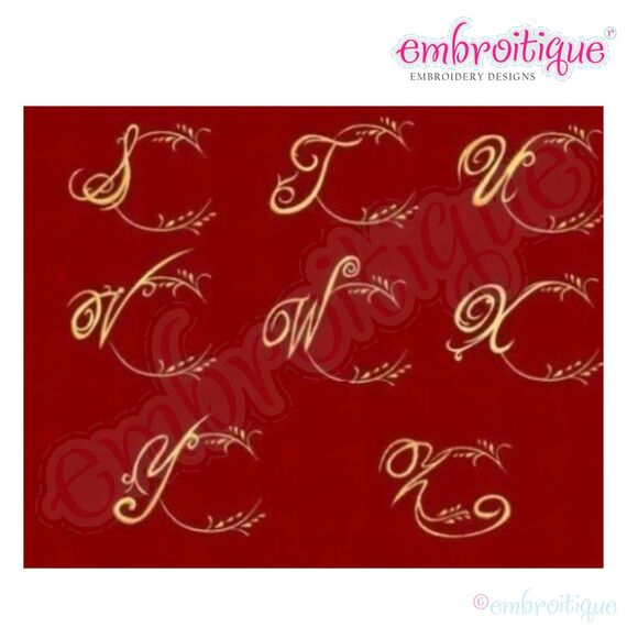 Heirloom Fancy Alphabet Frame with Lower Case Letters