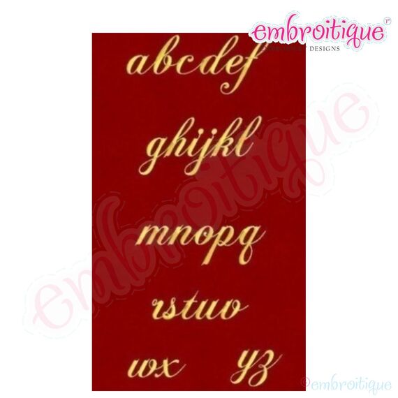 Heirloom Fancy Alphabet Frame with Lower Case Letters