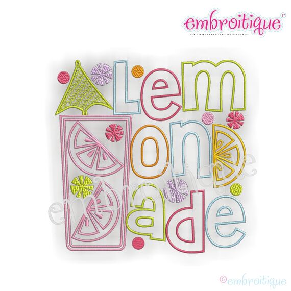 Lemonade Block Summer - 6 Designs Included, 2 image