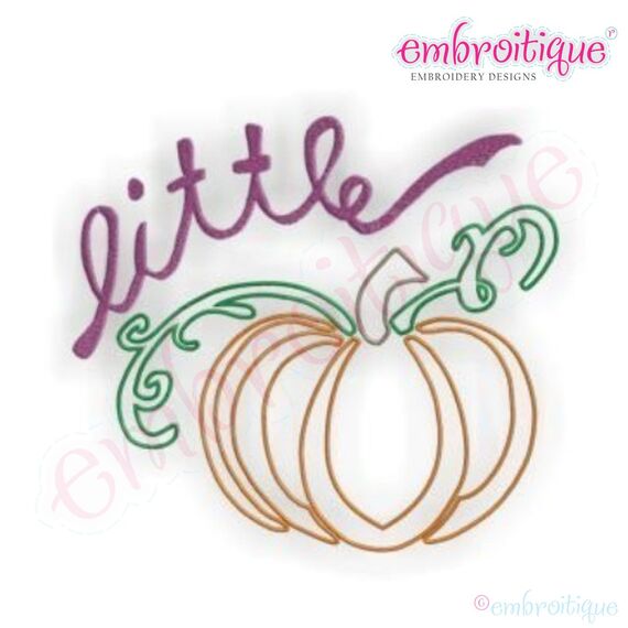 Little Pumpkin Embroidery Design, 3 image