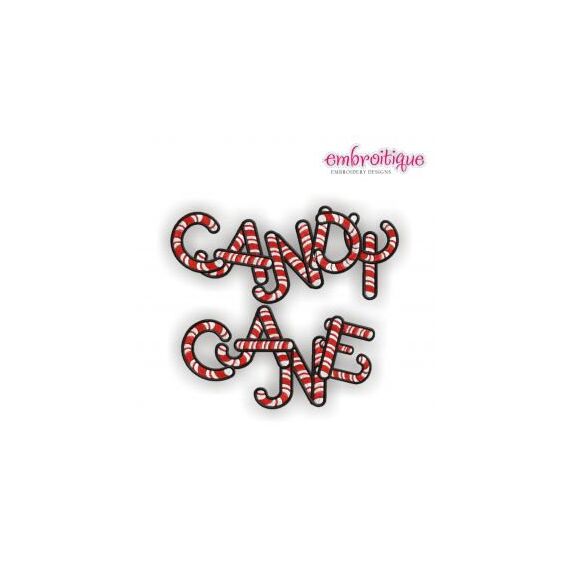 Candy Cane Monogram Font
