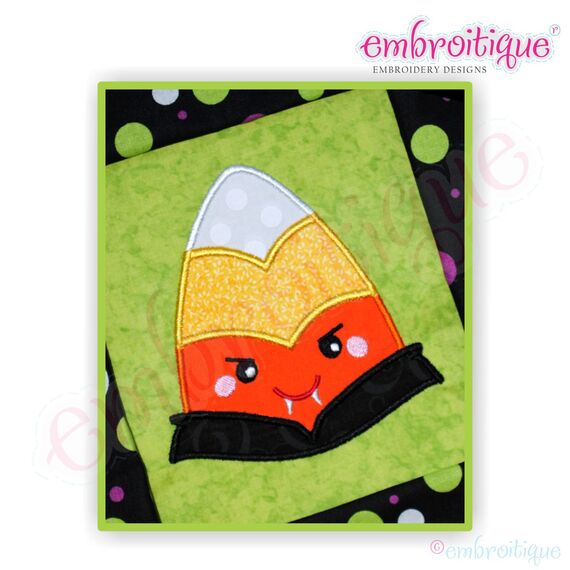 Candy Corn Dracula Applique 1