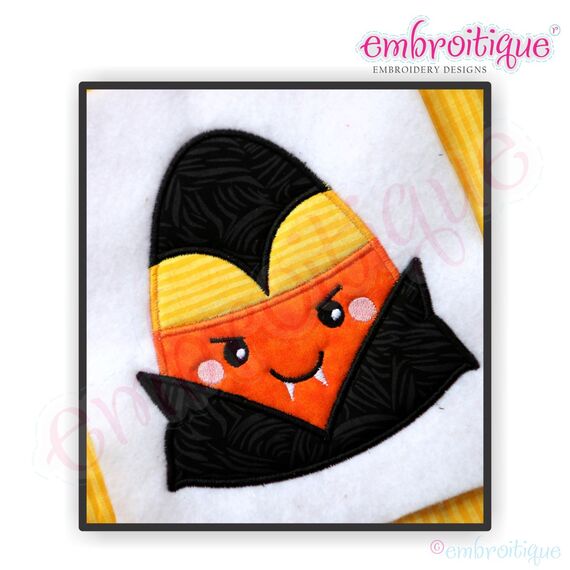 Candy Corn Dracula Applique 2