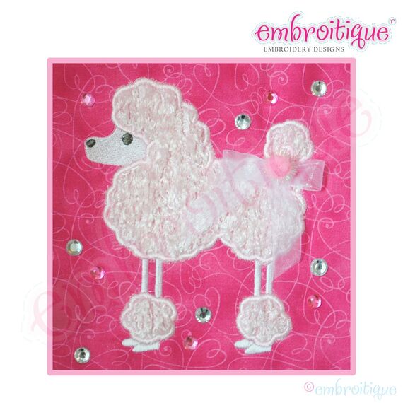 Charming Poodle Applique