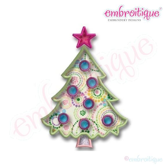 Christmas Tree 2 Applique Design