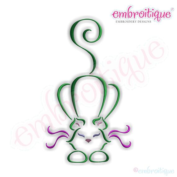 French Cats 4 Embroidery Design