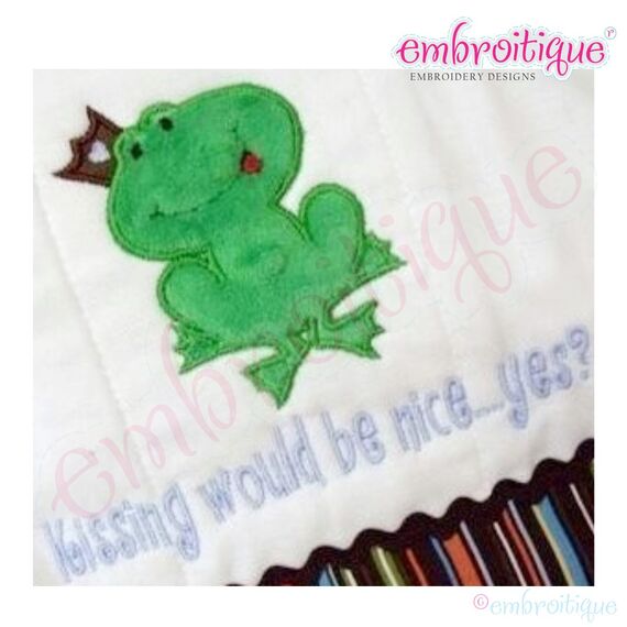 Frog Prince Boy Applique