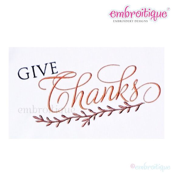 Give Thanks Thanksgiving Holiday Classy Design