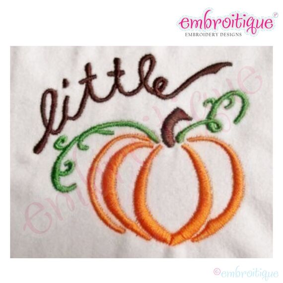 Little Pumpkin Embroidery Design