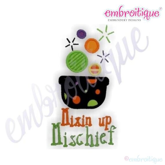 Mixin Up Mischief Halloween Cauldron Design