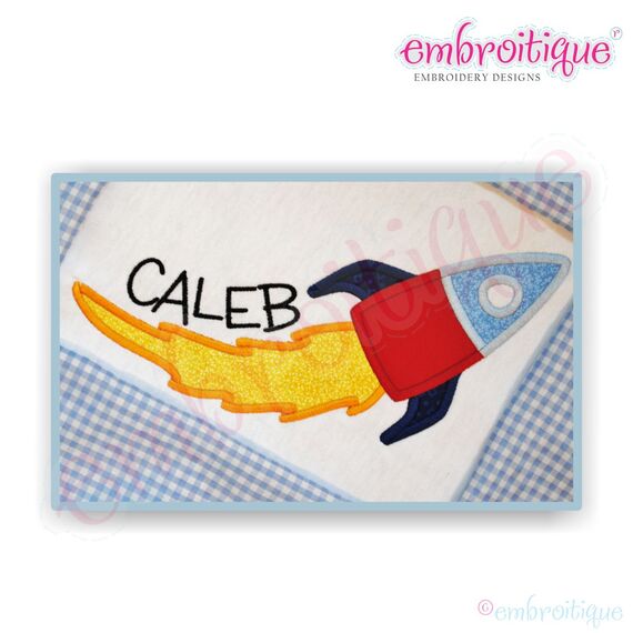 Rocketship Applique