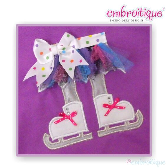 Shabby Sweet Ice Skater Feet