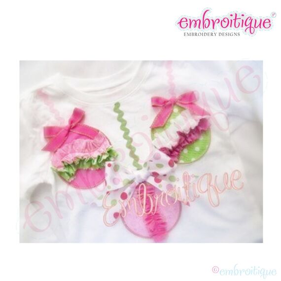 Shabby Sweet Ruched Christmas Ornament Applique Set