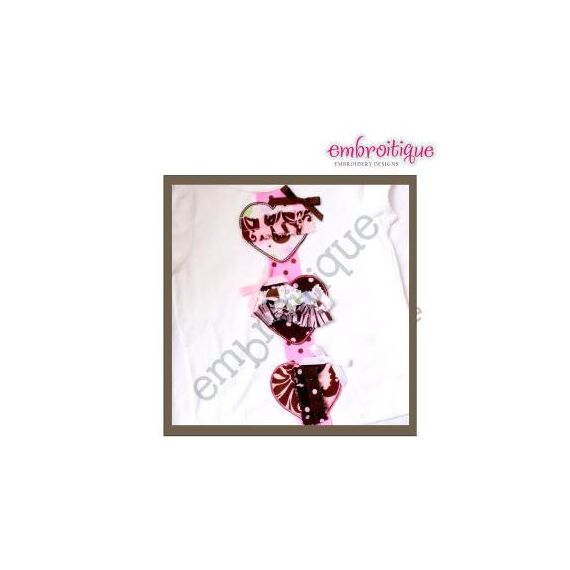 Shabby Sweet Ruched Heart Trio - Valentine's Day and Every Day