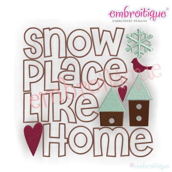 Snow Place Like Home Bird House