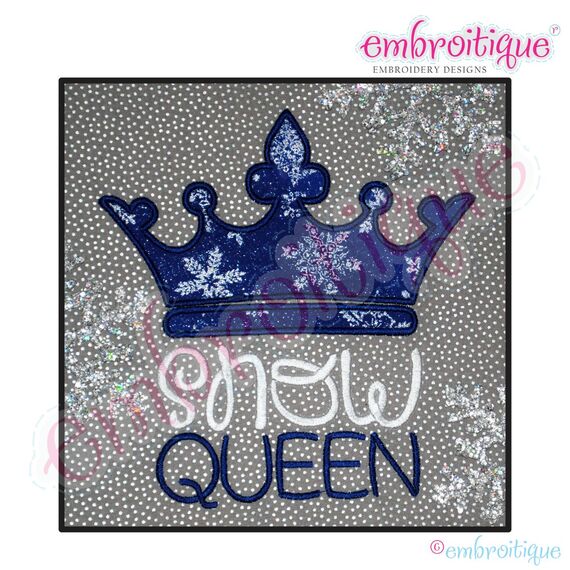 Snow Queen Applique - Large