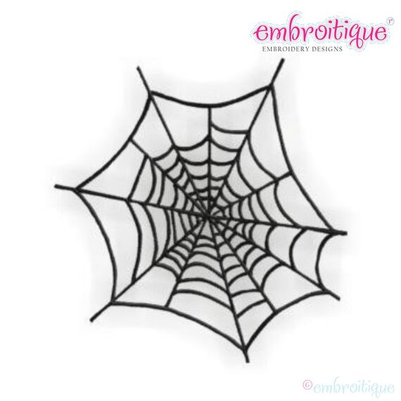 Spider Web Embroidery Design