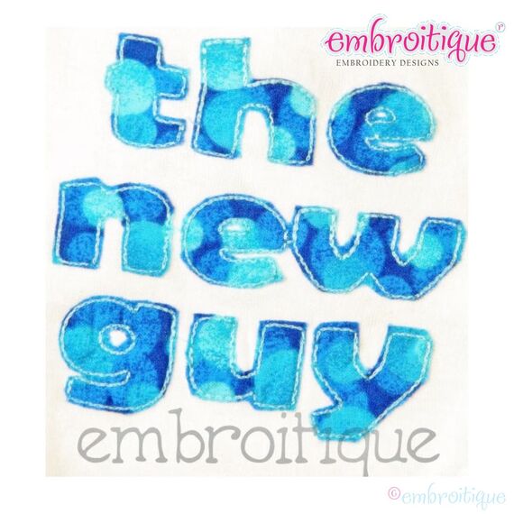 The New Guy Baby Boy Raw Edge Applique