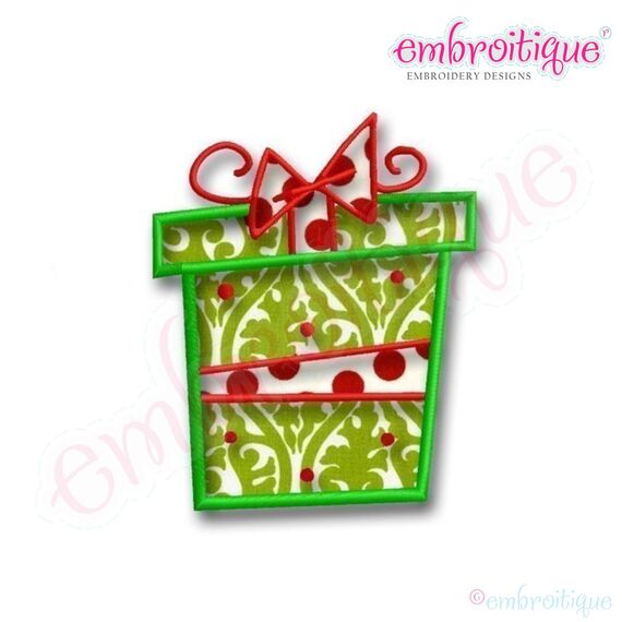 Whimsical Present Applique