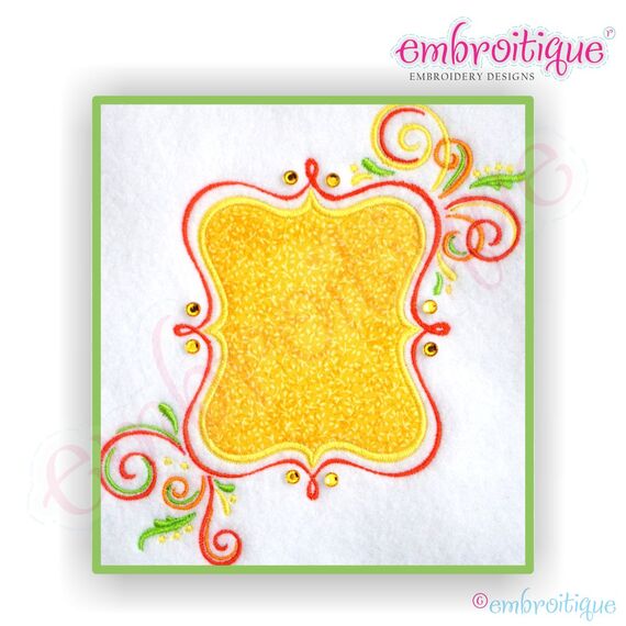 Magic Mirror Applique Font Frame - Large