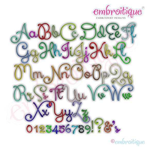 Nicole Monogram Set - Cute and Curly!