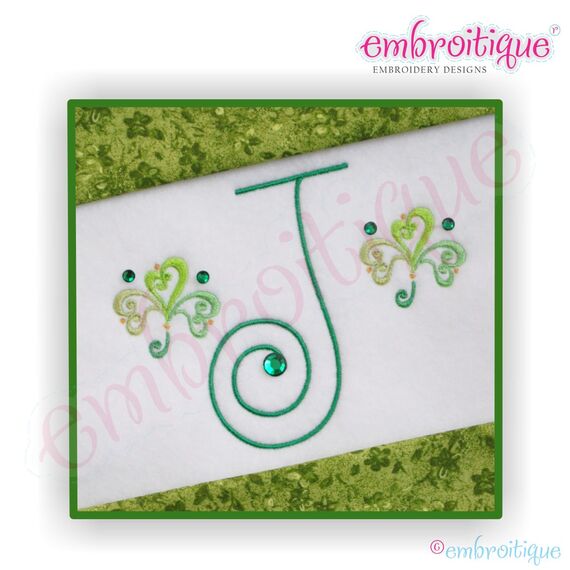 Ornate Curly Shamrock - Small, 2 image