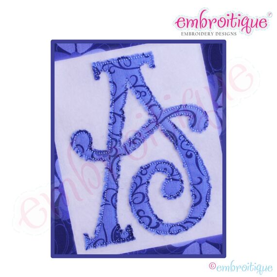Beanie RAW EDGE Applique  Monogram Set