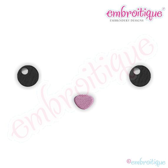 Posh and Proper - Bunny Face 1 Embroidery Design