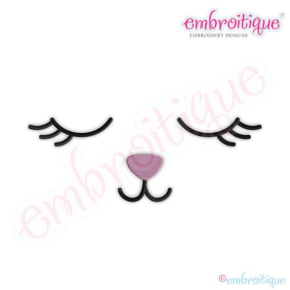 Posh and Proper - Bunny Face 2 Embroidery Design
