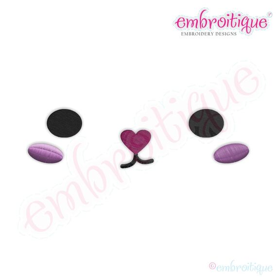 Posh and Proper - Bunny Face 3 Embroidery Design
