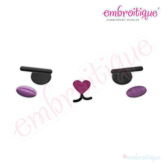 Posh and Proper - Bunny Face 4 Embroidery Design