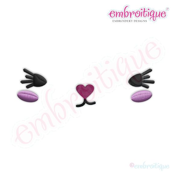 Posh and Proper - Bunny Face 5 Embroidery Design