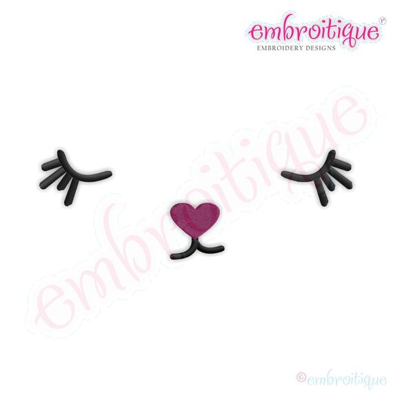 Posh and Proper - Bunny Face 7 Embroidery Design