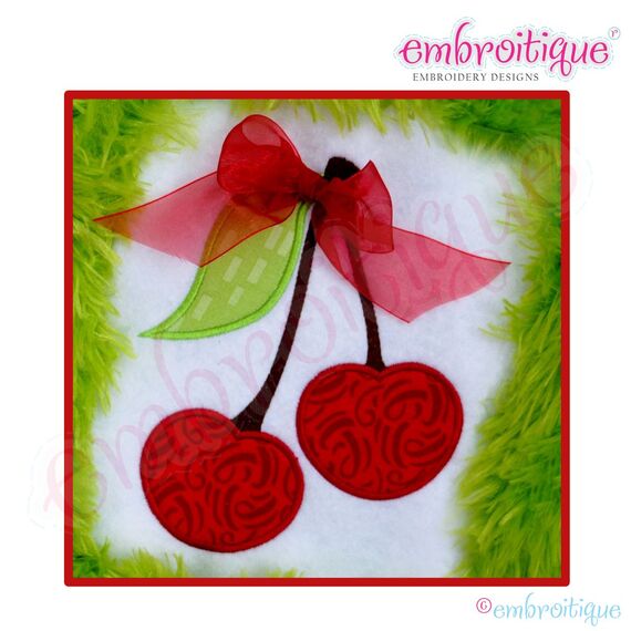 Cherries Applique - Large
