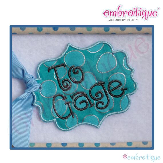 In the Hoop Easter Tag 2