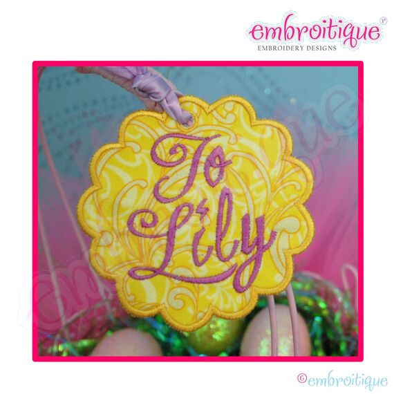 In the Hoop Easter Tag 4