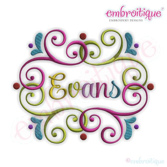 Evans Font Frame