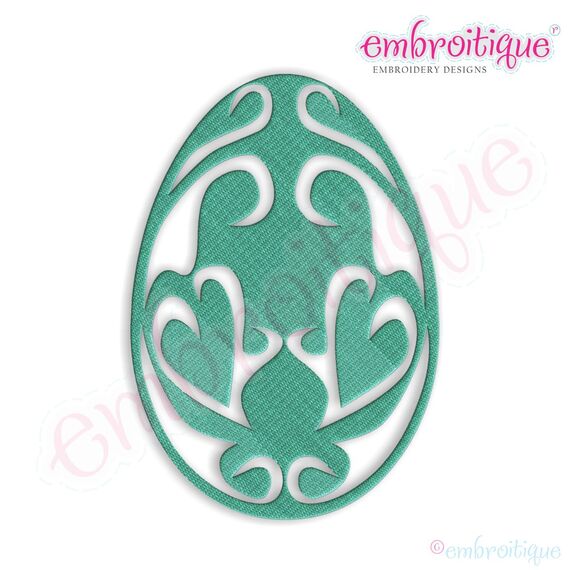 Fancy Easter Egg 39 Filled Embroidery Design