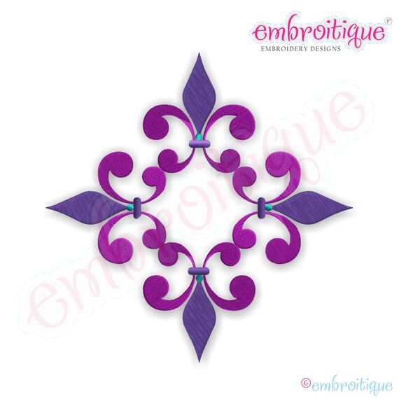 Fleur de Lis Font Frame