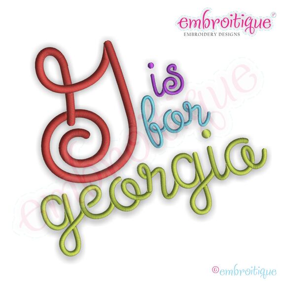 Georgia Monogram Set - Small