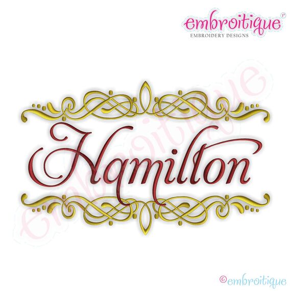 Hamilton Font Frame - Large