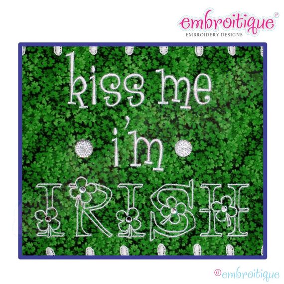 Kiss Me I'm Irish St Patrick's Day Design