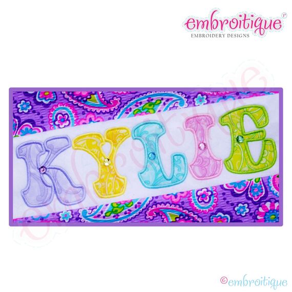 Kylie Applique Monogram Set - 2" & 3"